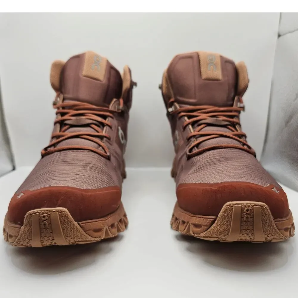 On Cloudrock Grape Hazel Waterproof Boots Womens 9.5 UK 7.5 Hiking Trail Shoe
